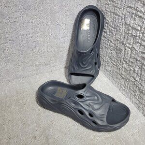 Merrell Hydro Slide 2 Unisex Size M6 W8 Black Synthetic Slip On Sandals Shoes